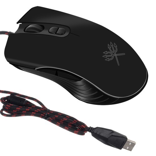 Mouse gaming, 7 butoane, forma ergonomica, iluminare LED, 13x7x4cm, negru - imagine 11